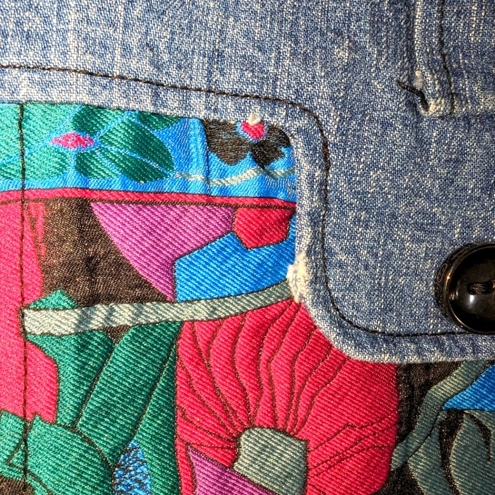 Cusco Barcelona graphic floral print mini skirt - Picture 4 of 6